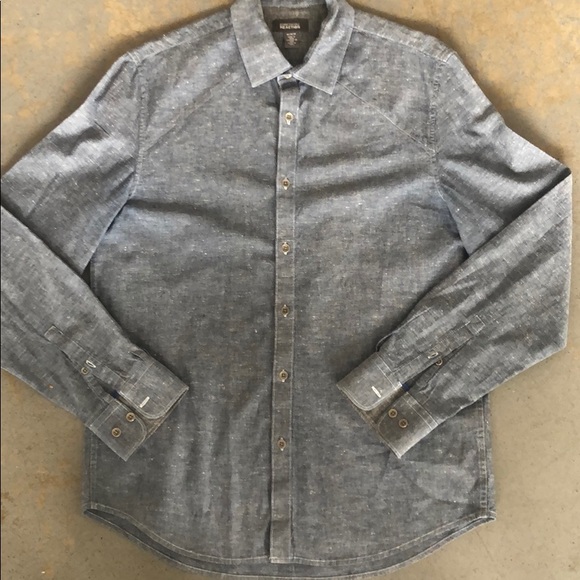 Kenneth Cole Reaction Other - Kenneth Cole Reaction Denim-Look Long Sleeve Shirt